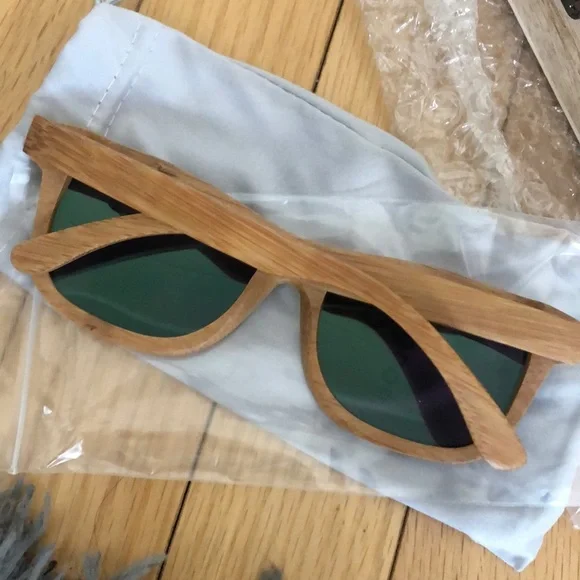🌱BAMBOO MEN’S POLARIZED WOOD SUNGLASSES *NWT* 🌱 - Picture 8 of 8